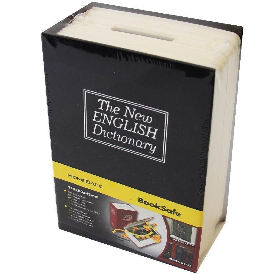 Small Dictionary Book Safe Stash Storage Compartment With Lock - Best Bongs And More