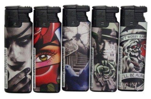 Spark Tattoo Jet Lighters 5 Pack - Best Bongs And More