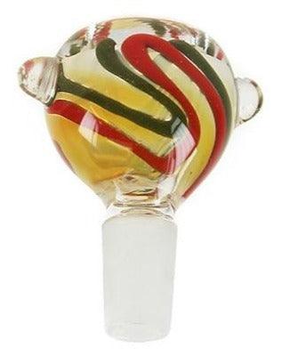 Spiral Coloured Glass Cone Piece 14mm / 19mm - Best Bongs And More
