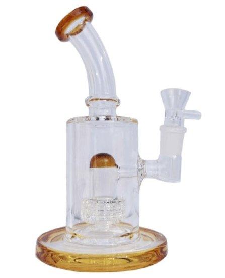 Stone Age Amber Percolator Glass Bong 23cm - Best Bongs And More