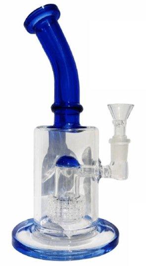 Stone Age Blue Percolator Glass Bong 24cm - Best Bongs And More