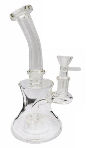 Stone Age Clear Percolator Glass Bong 17cm - Best Bongs And More