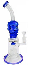 Load image into Gallery viewer, Stone Age Skull Cylinder Percolator Glass Bong 30cm - Best Bongs And More
