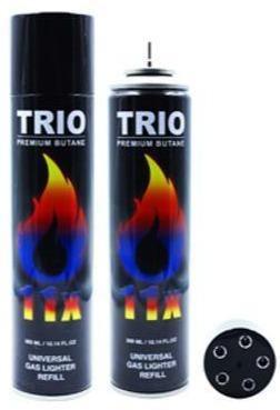 Trio Premium Butane Universal Gas Lighter Refill 11x Refined 300mL - Best Bongs And More