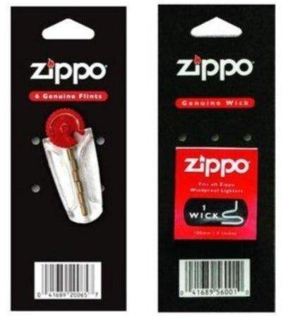 Zippo Genuine Lighter Flints & Wick Set - Best Bongs And More